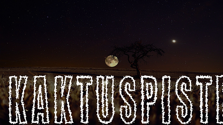 Kaktuspiste Font