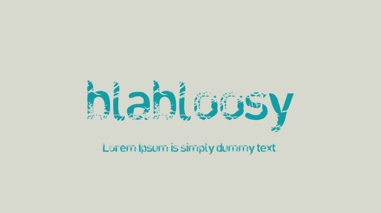 blabloosy Font