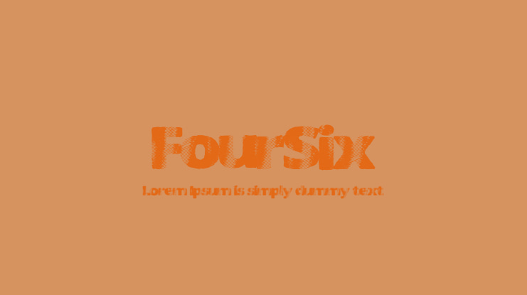 FourSix Font