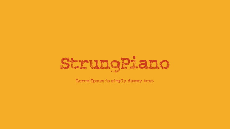 StrungPiano Font