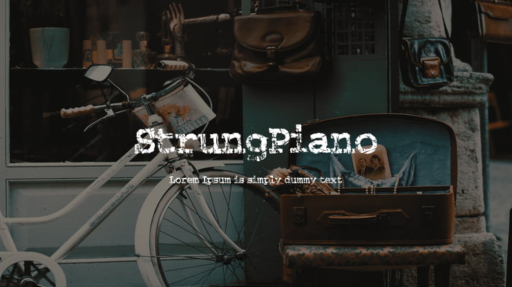 StrungPiano Font