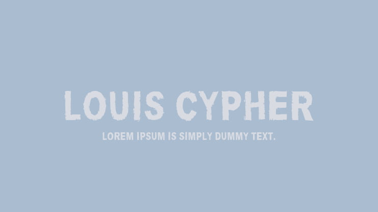 Louis Cypher Font
