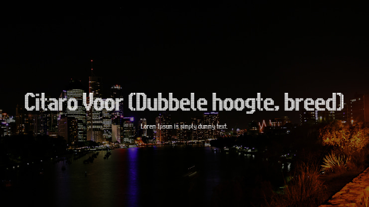 Citaro Voor (Dubbele hoogte, breed) Font