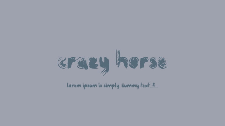 Crazy Horse Font