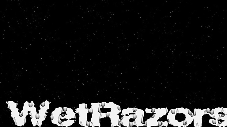 WetRazors Font
