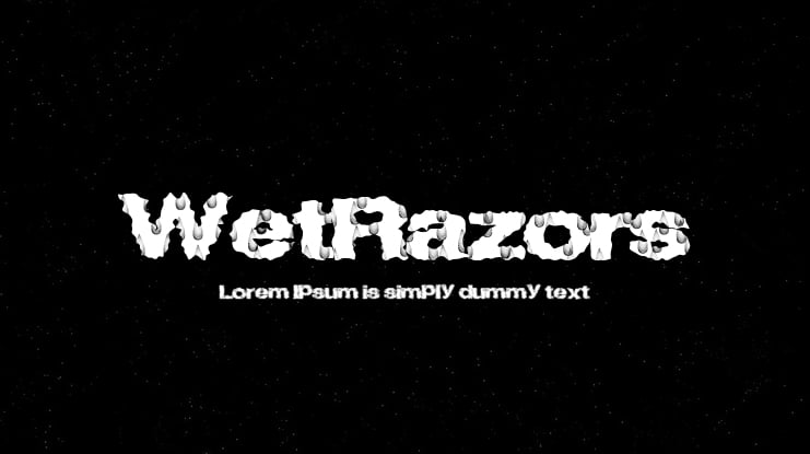WetRazors Font