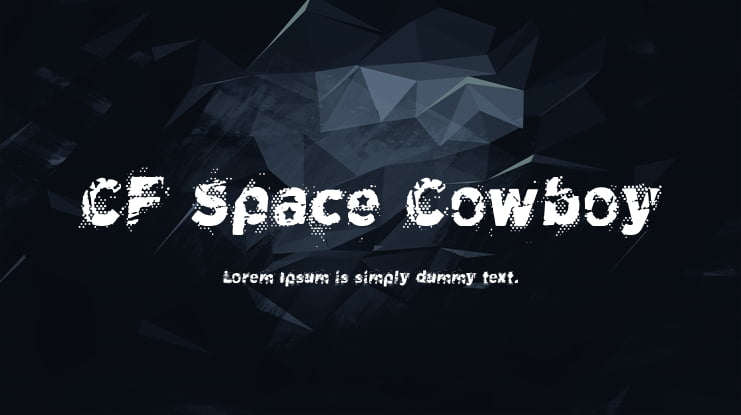 CF Space Cowboy Font