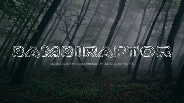 Bambiraptor Font
