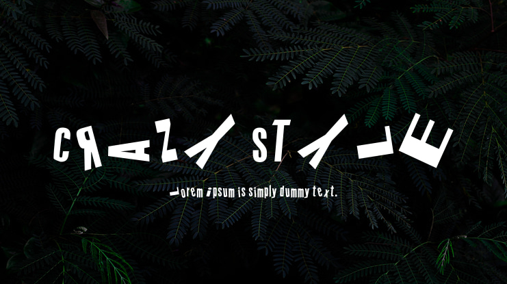 cRAZY sTYLE Font