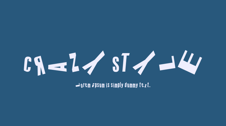 cRAZY sTYLE Font
