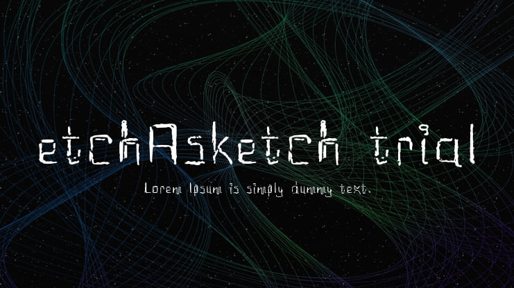 etchAsketch trial Font