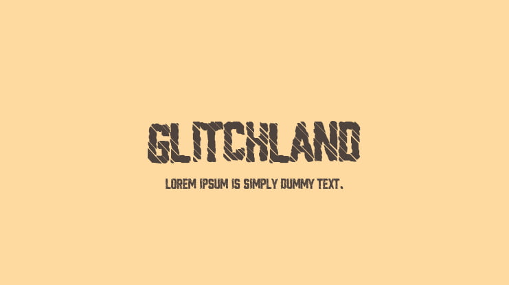 Glitchland Font