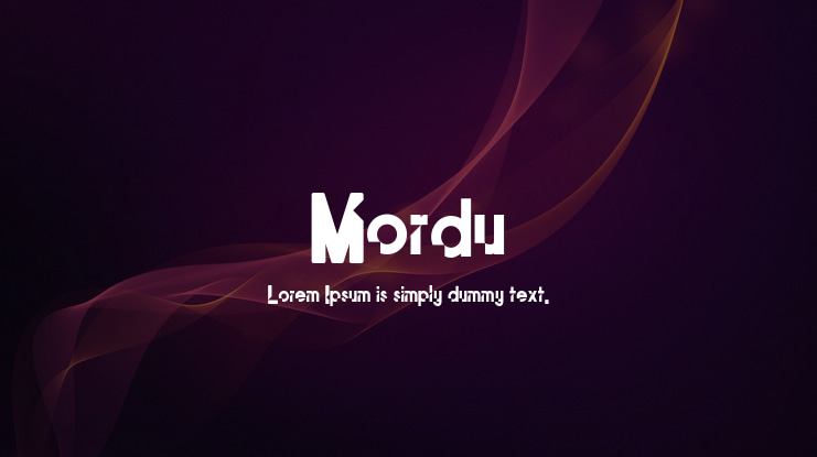 Mordu Font