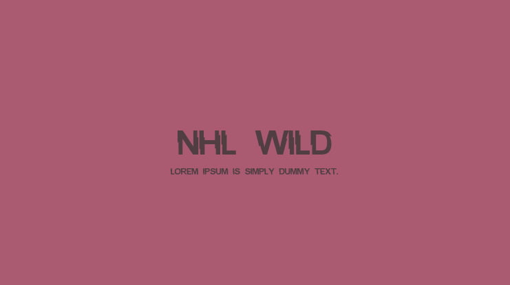 NHL Wild Font
