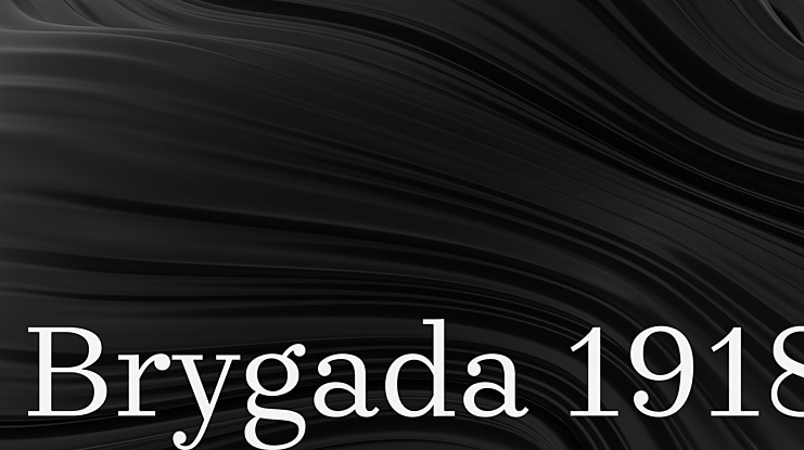 Brygada 1918 Font Family