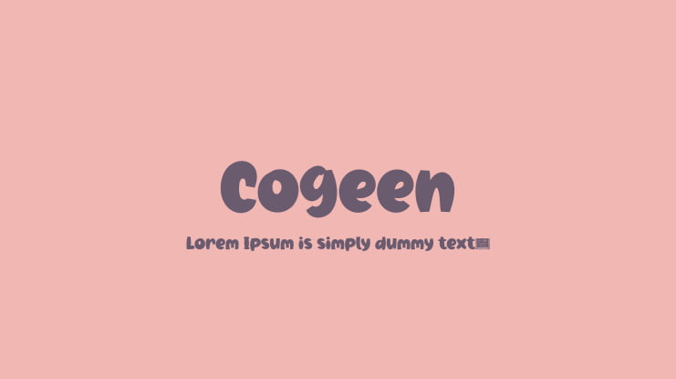 Cogeen Font