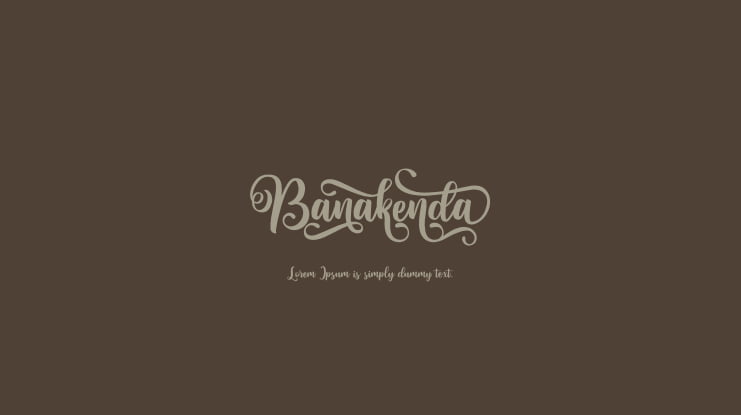 Banakenda Font