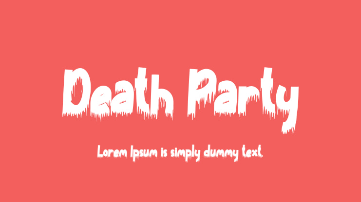Death Party Font