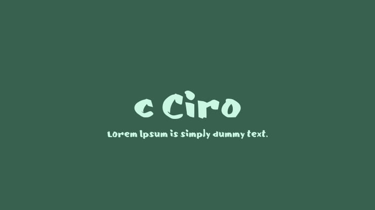 c Ciro Font