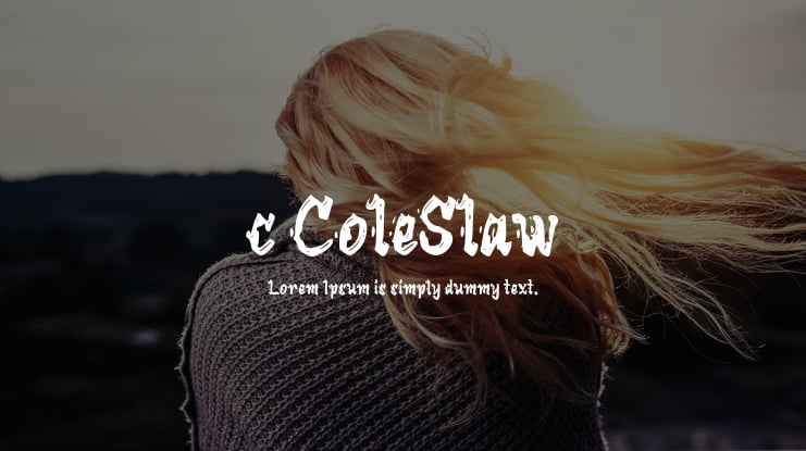 c ColeSlaw Font