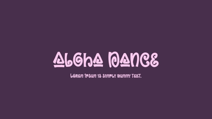 Aloha Dance Font