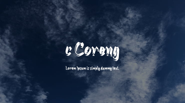 c Coreng Font