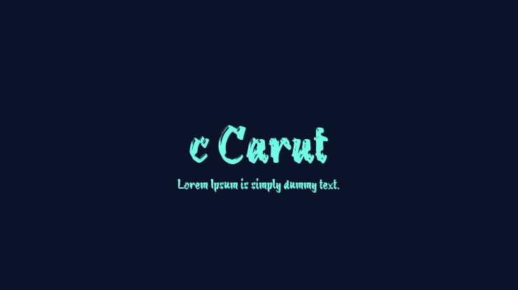 c Carut Font