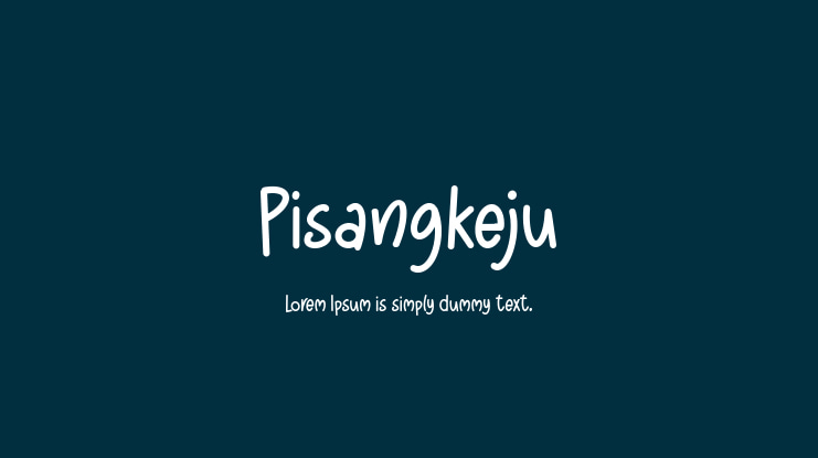 Pisangkeju Font