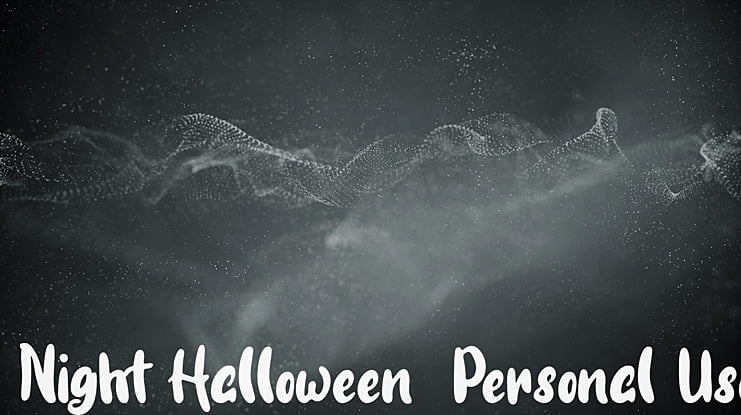 Night Halloween-Personal Use Font