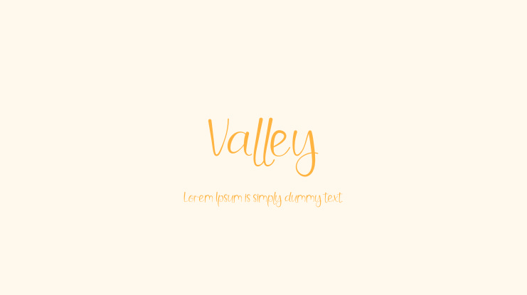 Valley Font