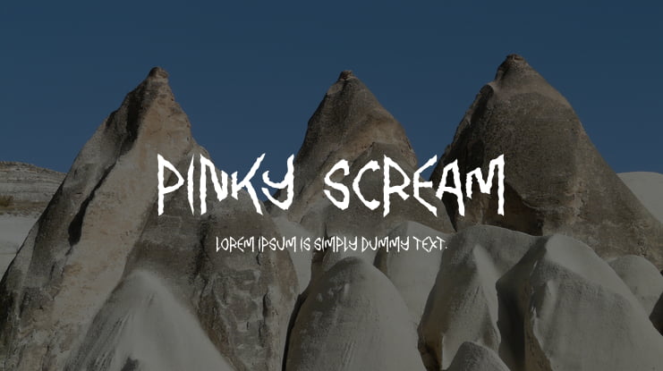 Pinky  Scream Font