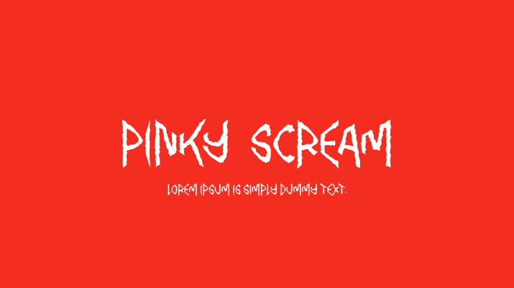 Pinky  Scream Font