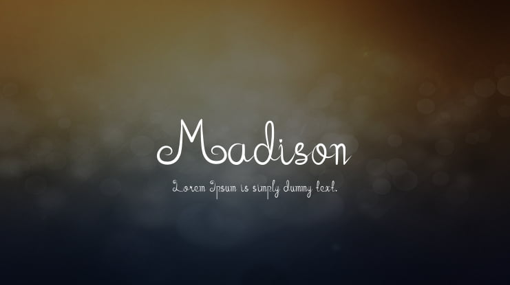 Madison Font
