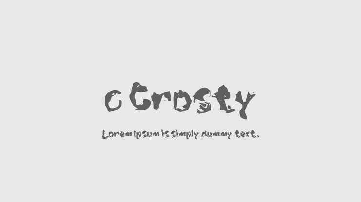 c Crosty Font