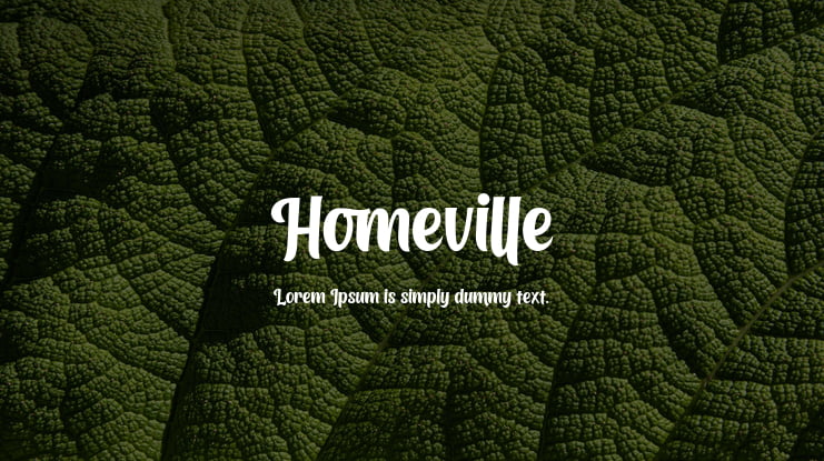 Homeville Font