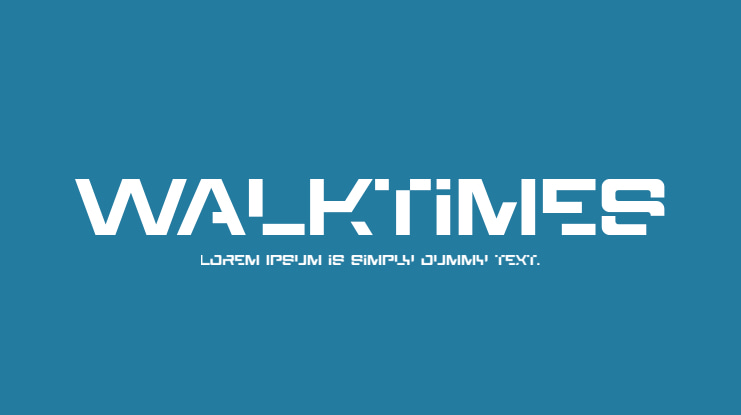 Walktimes Font