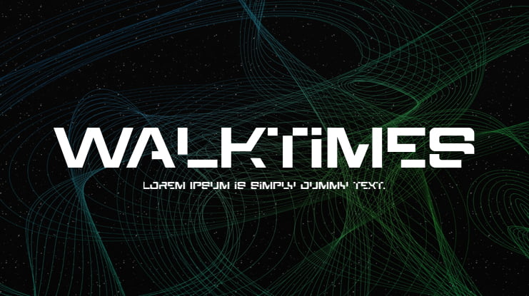 Walktimes Font