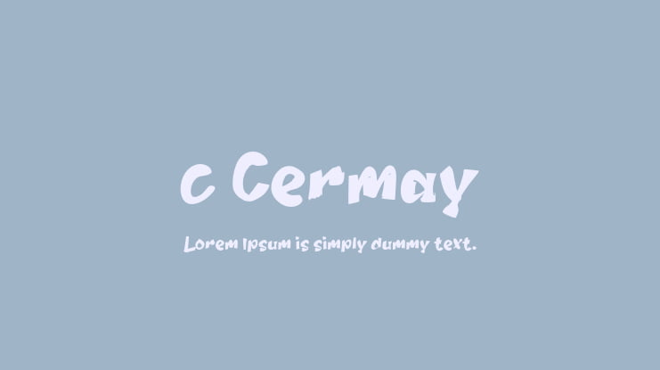 c Cermay Font