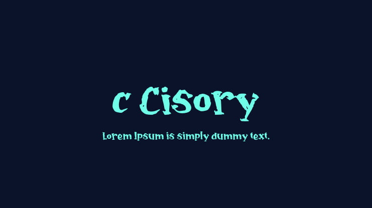 c Cisory Font