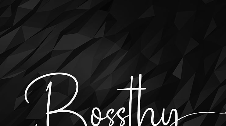 Bossthy Font Family