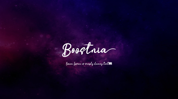 Boostnia Font