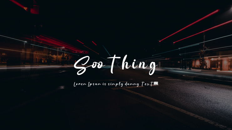 Soothing Font