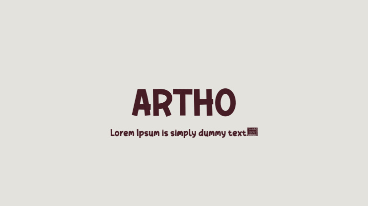 ARTHO Font