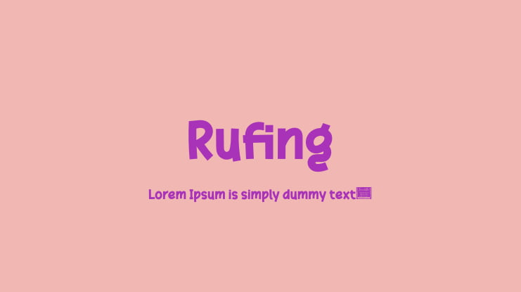 Rufing Font