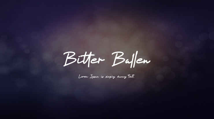 Bitter Ballen Font