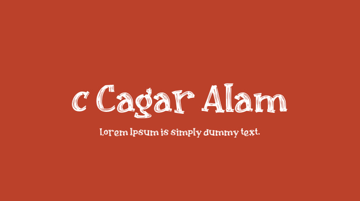 c Cagar Alam Font