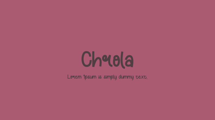 Chrola Font Family