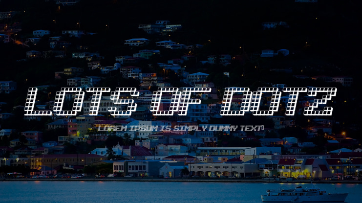 Lots of Dotz Font