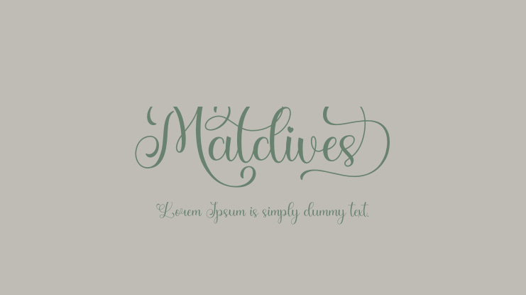 Maldives Font