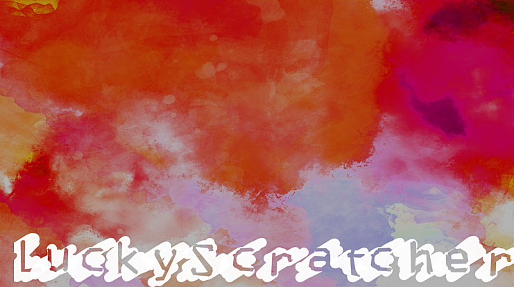 LuckyScratcher Font